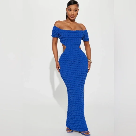 bodycon maxi dress fashion nova Fashion Nova tie dye bodycon maxi dress with slit